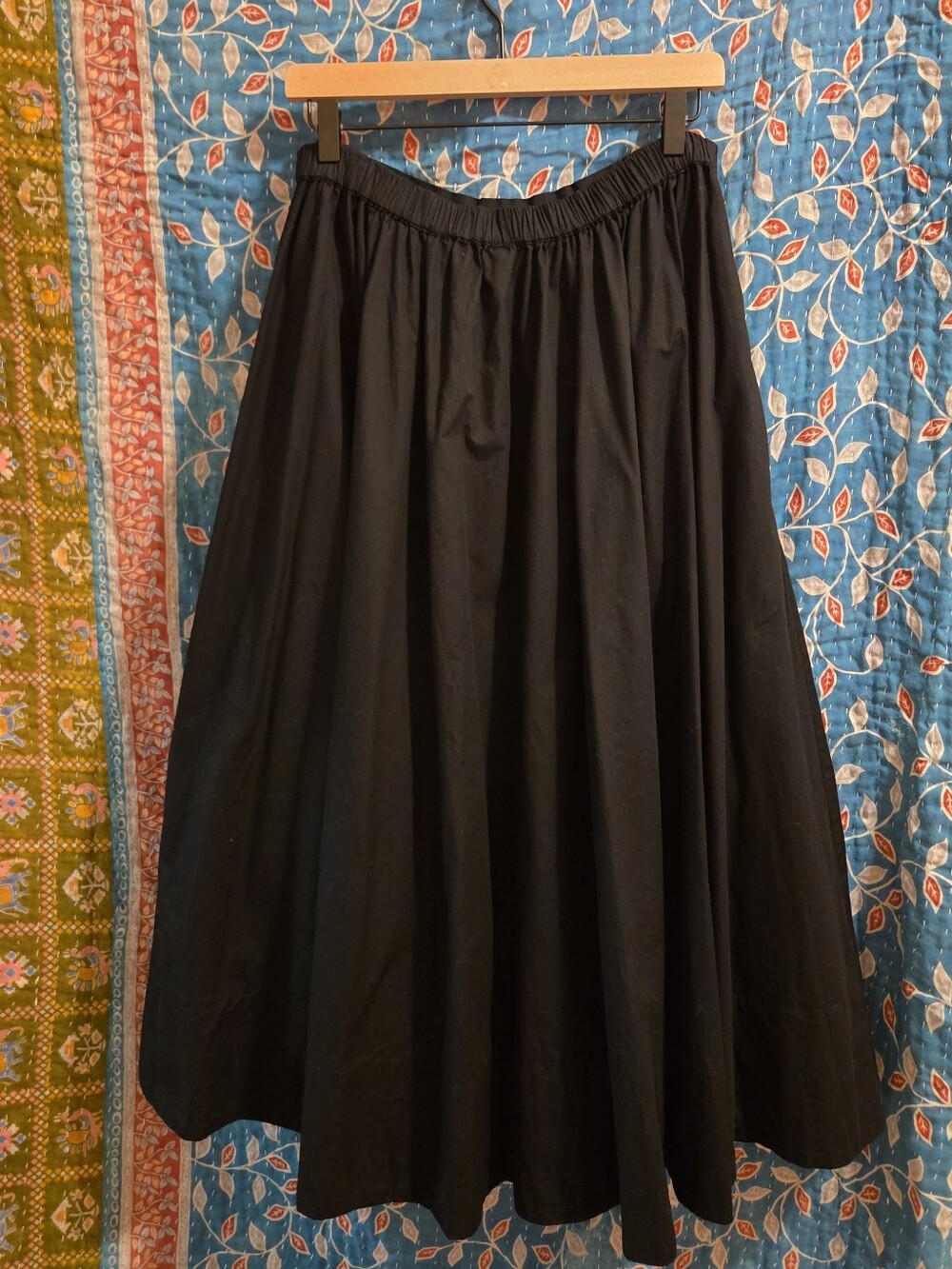 Free People sz L Lowen Midi Skirt in Black - Picture 6 of 8